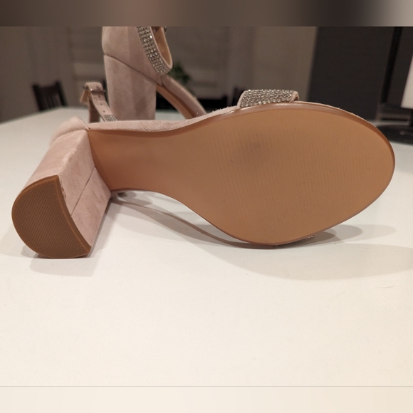 Brand New Sparkly Open Toe Heels Size 8.5 - Picture 4 of 7